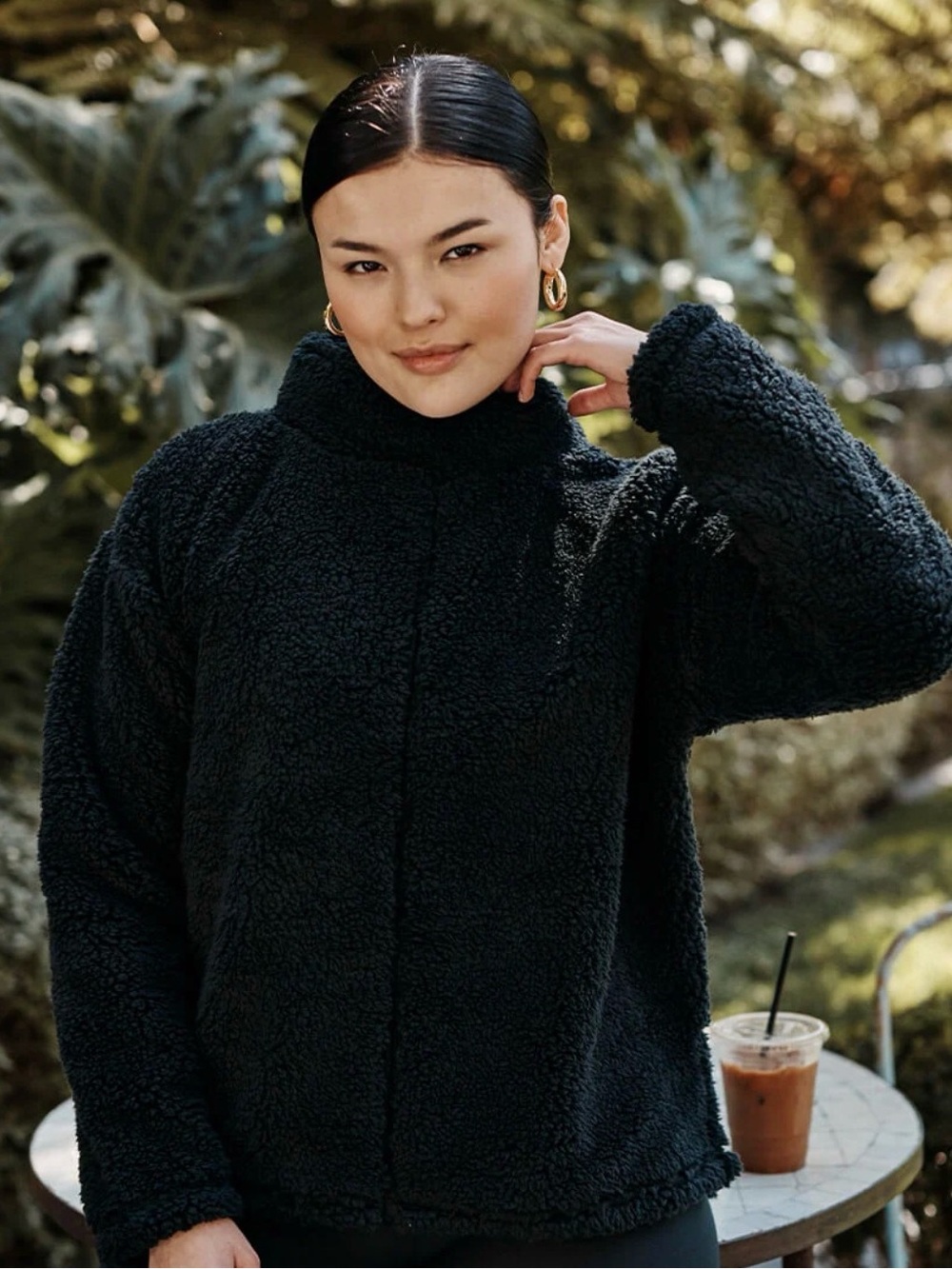Summersalt Black Fleece Pullover
